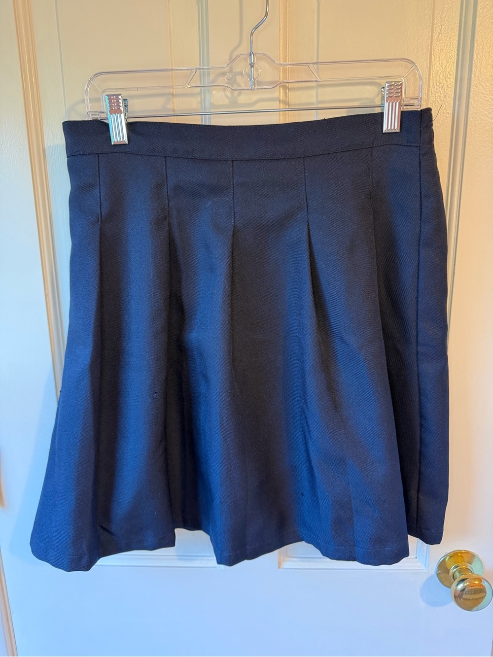 Izod Navy Circle Uniform Skirt with Pleats Plus Size 20.5